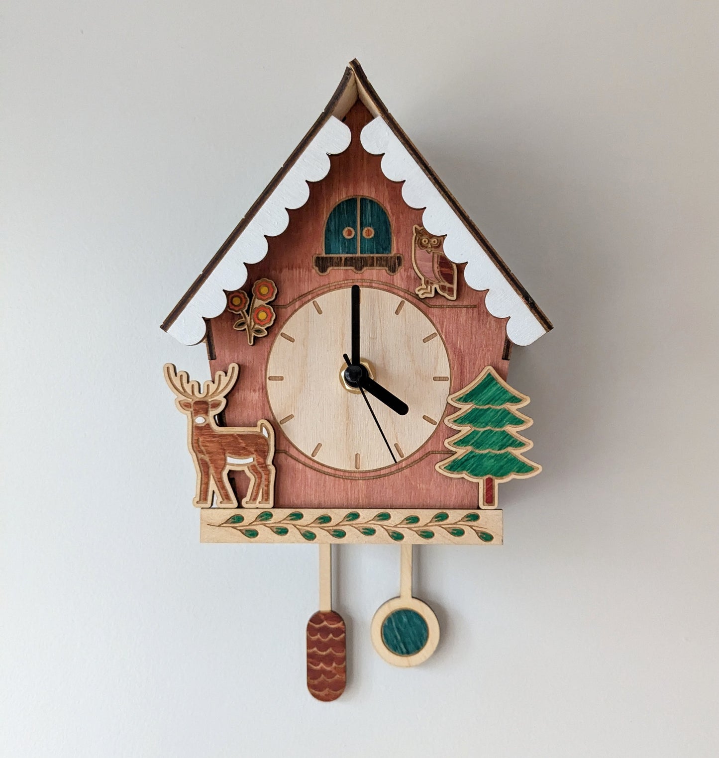 Cuckoo Clock Laser Cut File | Digital Download SVG and other file types for laser cutting