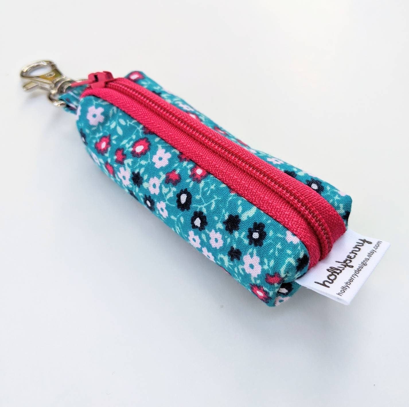 Lip Balm Pouch with Clip, Keychain Lip Balm Holder, Zipper Lip Balm Pouch, Flashdrive Holder Pouch, Lipstick Holder