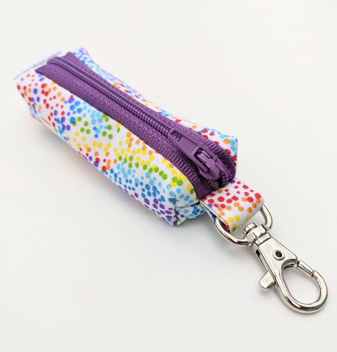 Lip Balm Pouch with Clip, Keychain Lip Balm Holder, Zipper Lip Balm Pouch, Flashdrive Holder Pouch, Lipstick Holder