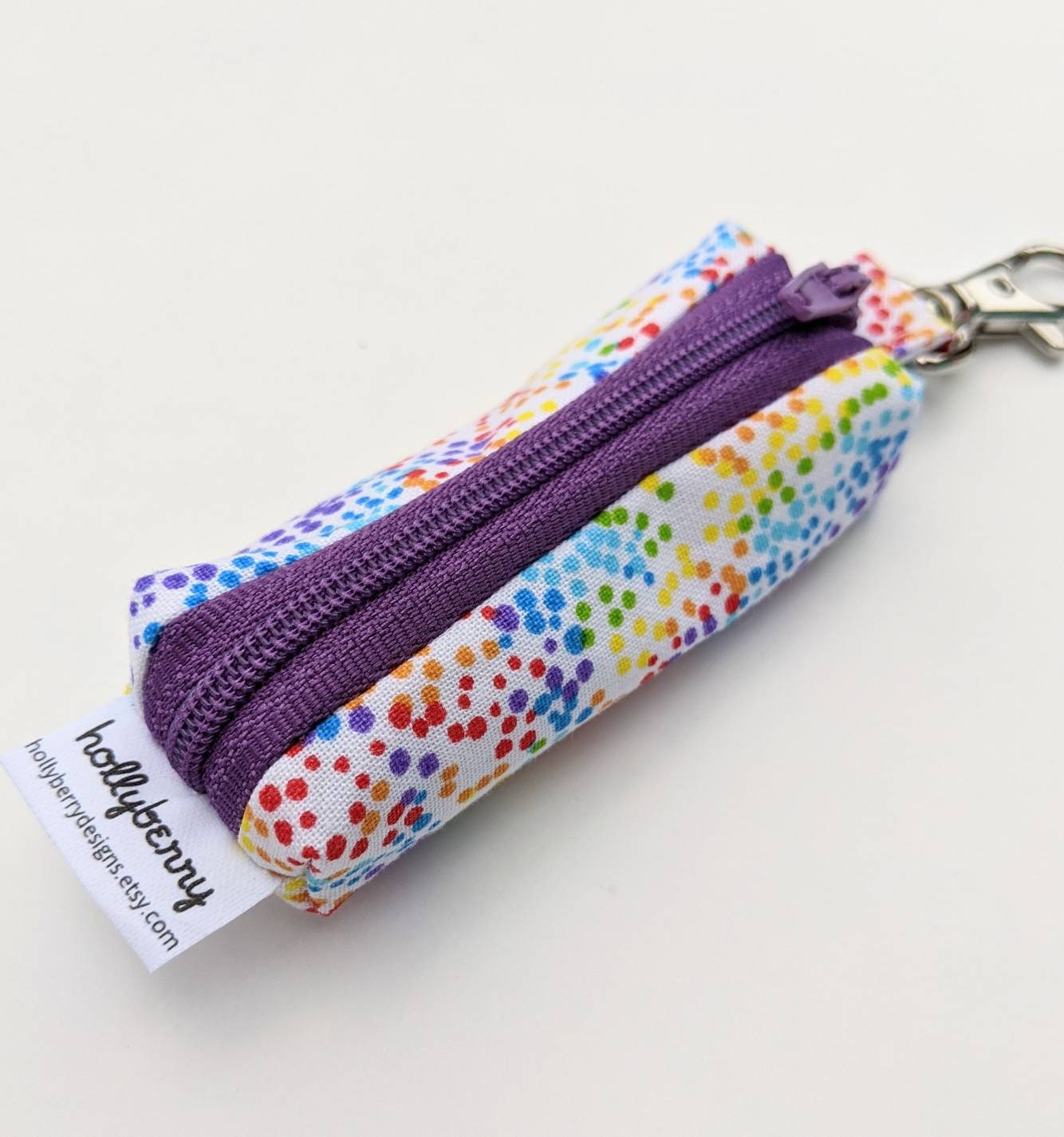 Lip Balm Pouch with Clip, Keychain Lip Balm Holder, Zipper Lip Balm Pouch, Flashdrive Holder Pouch, Lipstick Holder