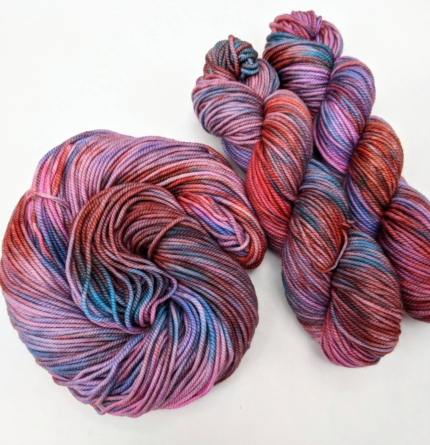 Your Lipstick is Smeared - Hand-dyed Worsted Weight Yarn