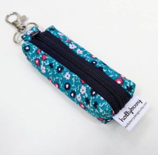 Lip Balm Pouch with Clip, Keychain Lip Balm Holder, Zipper Lip Balm Pouch, Flashdrive Holder Pouch, Lipstick Holder