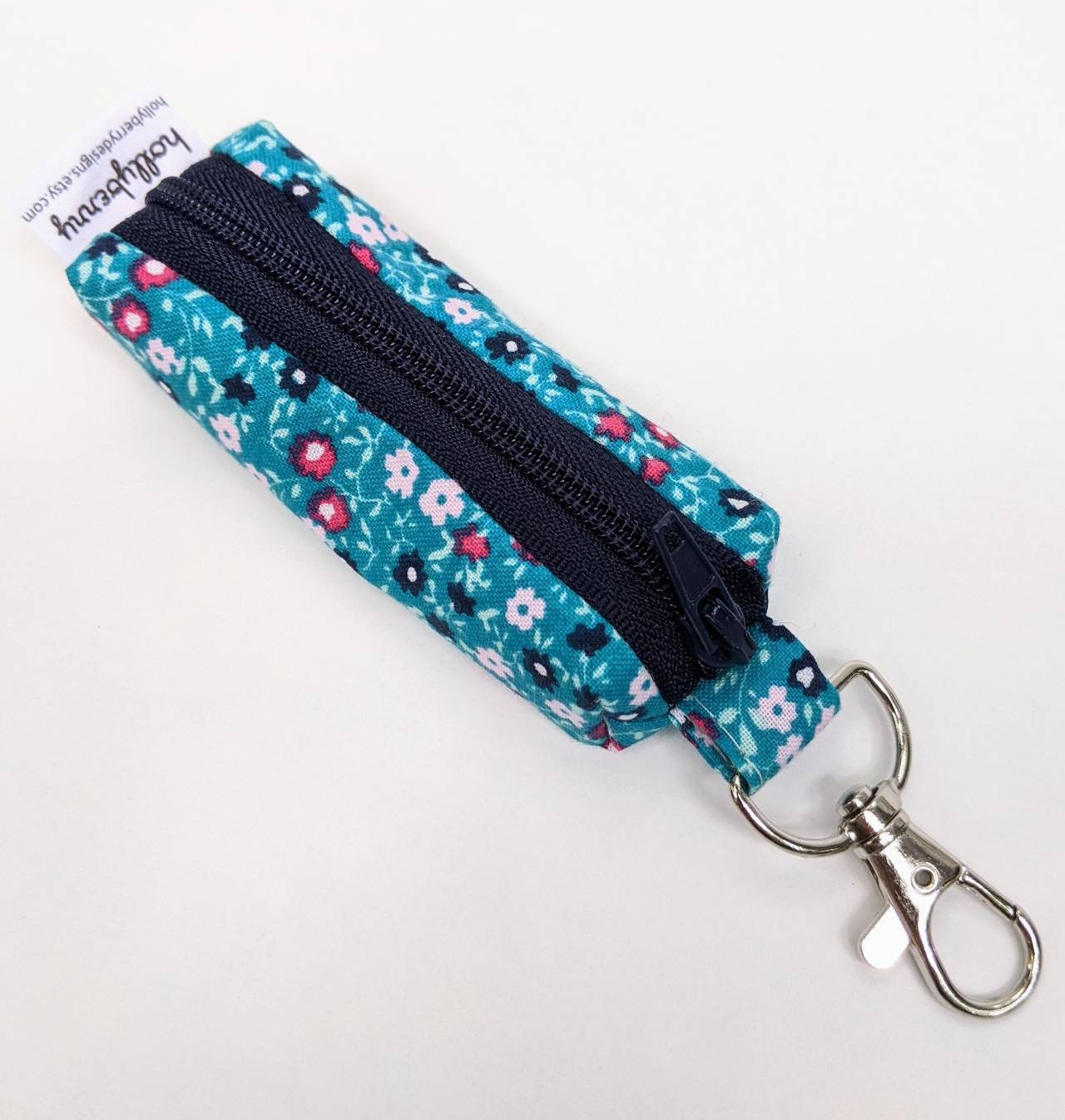 Lip Balm Pouch with Clip, Keychain Lip Balm Holder, Zipper Lip Balm Pouch, Flashdrive Holder Pouch, Lipstick Holder