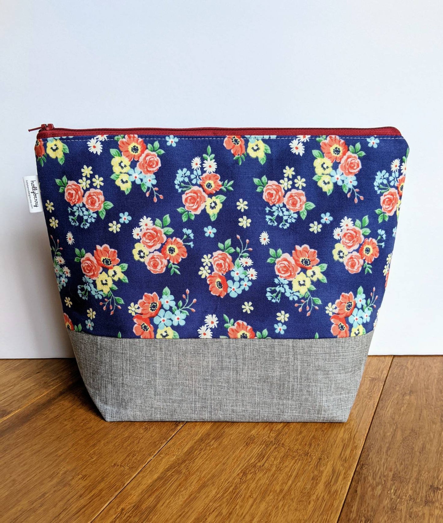 Tall Zipper Bag - Knitting Project Bag