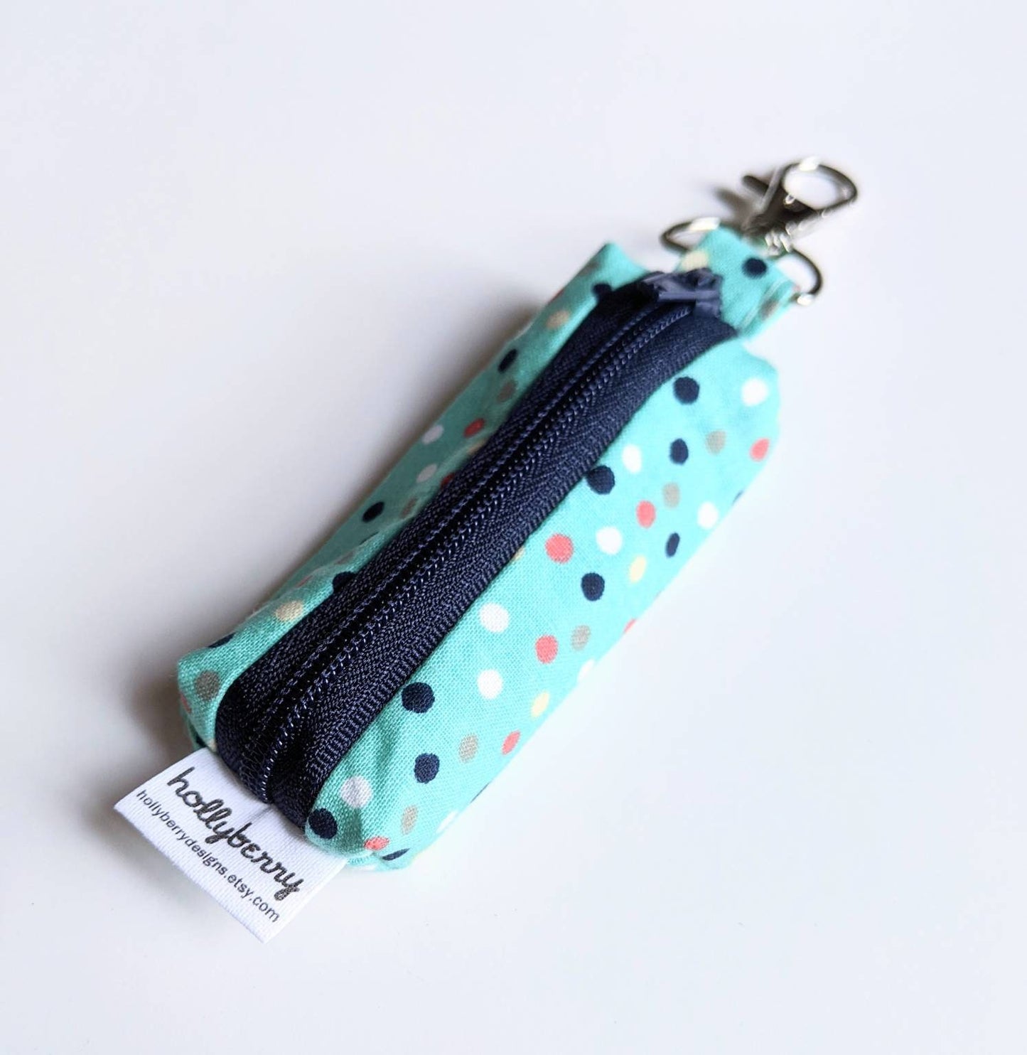 Lip Balm Pouch with Clip, Keychain Lip Balm Holder, Zipper Lip Balm Pouch, Flashdrive Holder Pouch, Lipstick Holder