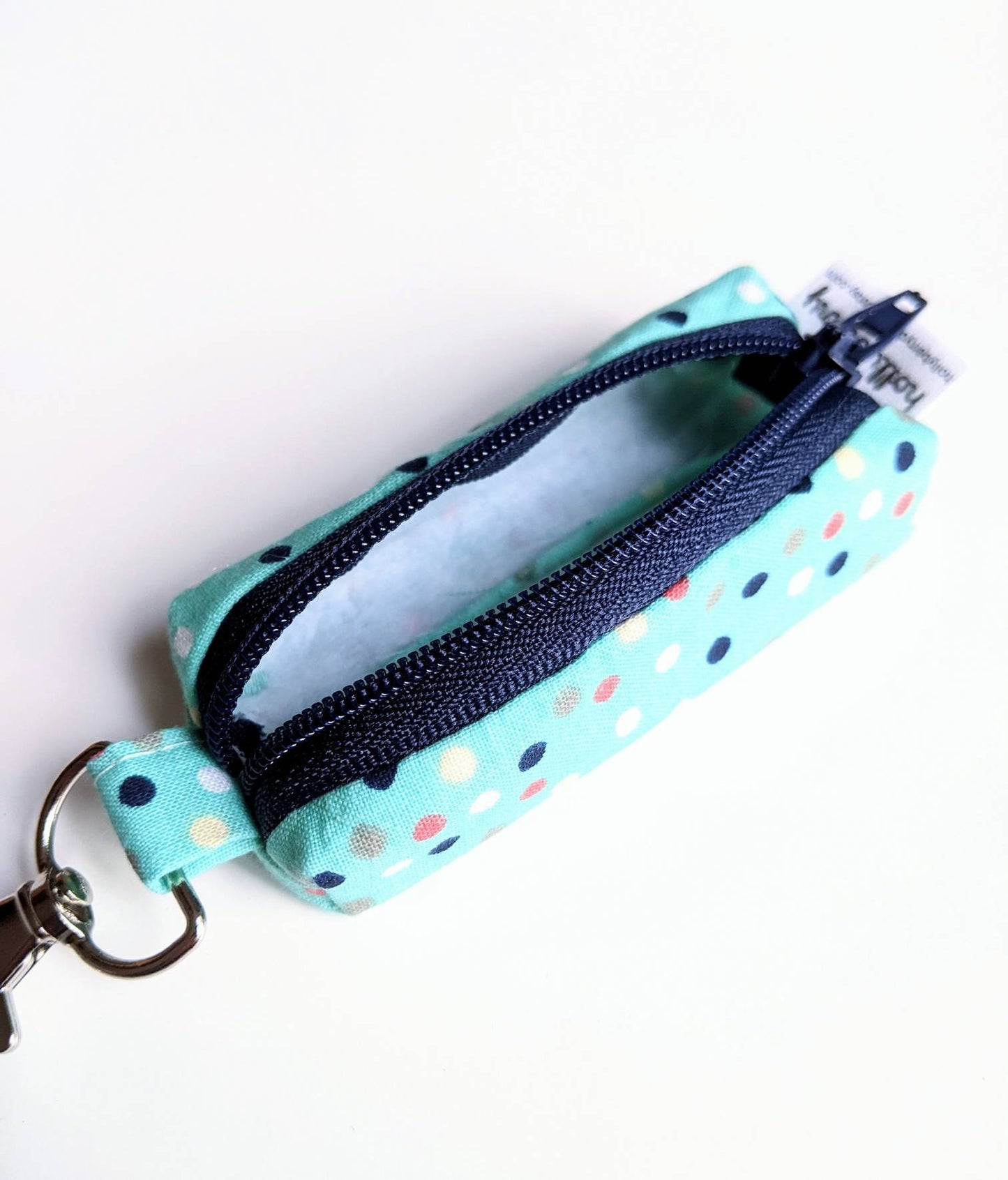 Lip Balm Pouch with Clip, Keychain Lip Balm Holder, Zipper Lip Balm Pouch, Flashdrive Holder Pouch, Lipstick Holder