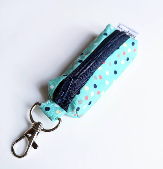 Lip Balm Pouch with Clip, Keychain Lip Balm Holder, Zipper Lip Balm Pouch, Flashdrive Holder Pouch, Lipstick Holder