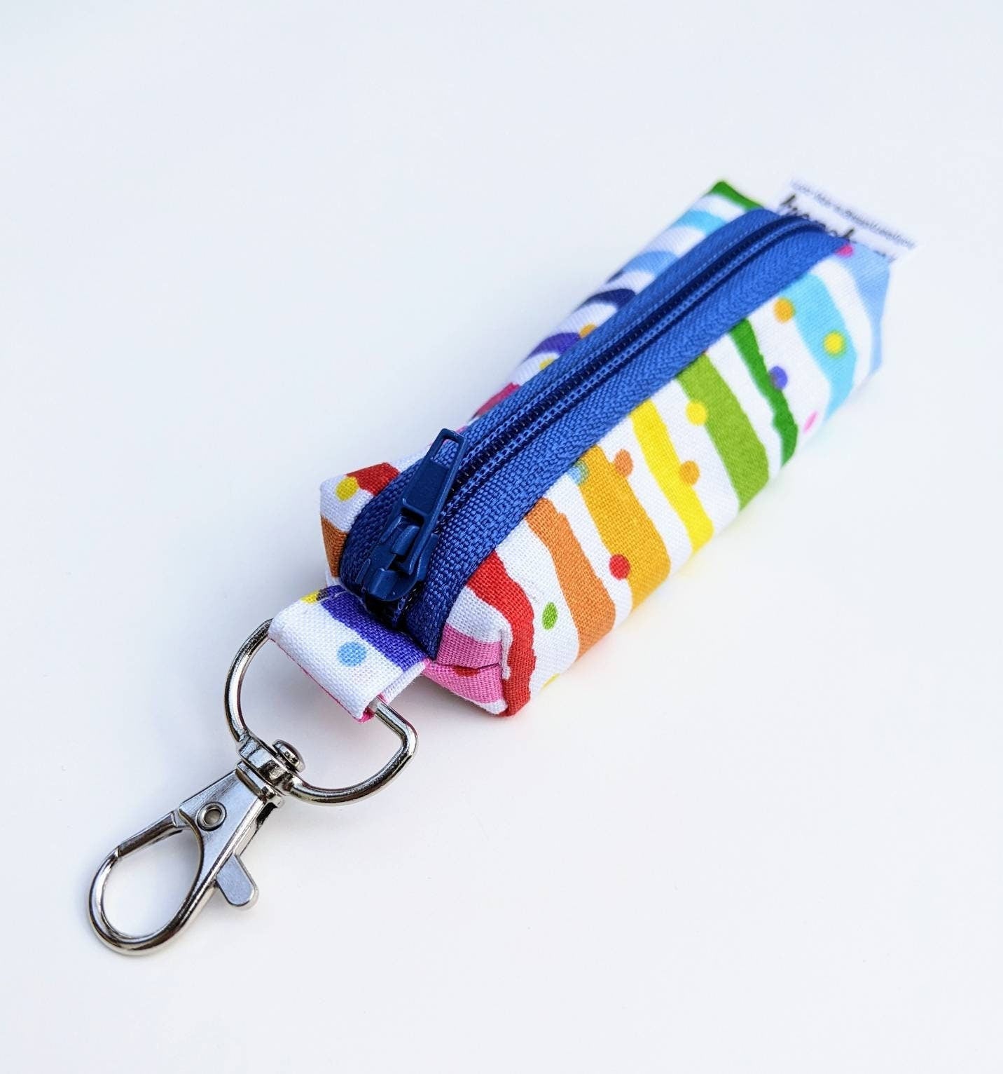 Lip Balm Pouch with Clip, Keychain Lip Balm Holder, Zipper Lip Balm Pouch, Flashdrive Holder Pouch, Lipstick Holder