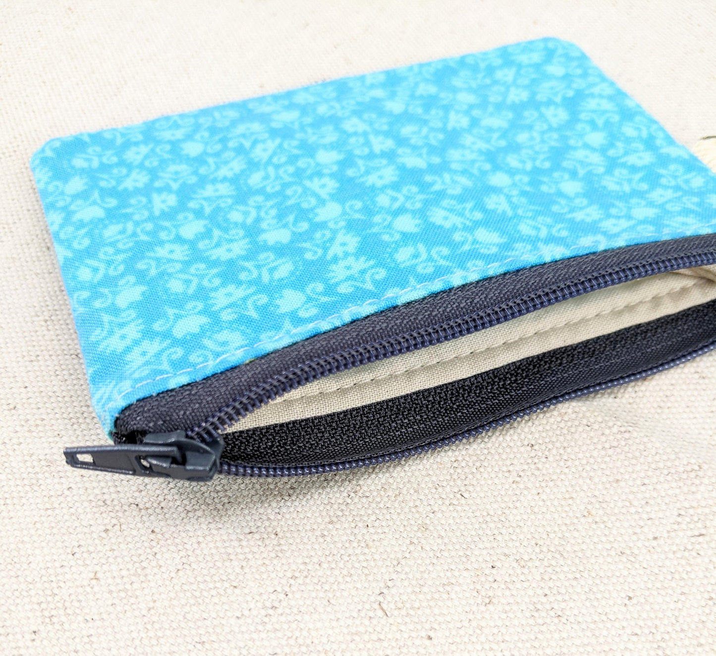 Tiny Card Pouch with Clip, Zipper Pouch to Hold Cards, Keychain Pouch, Change Purse