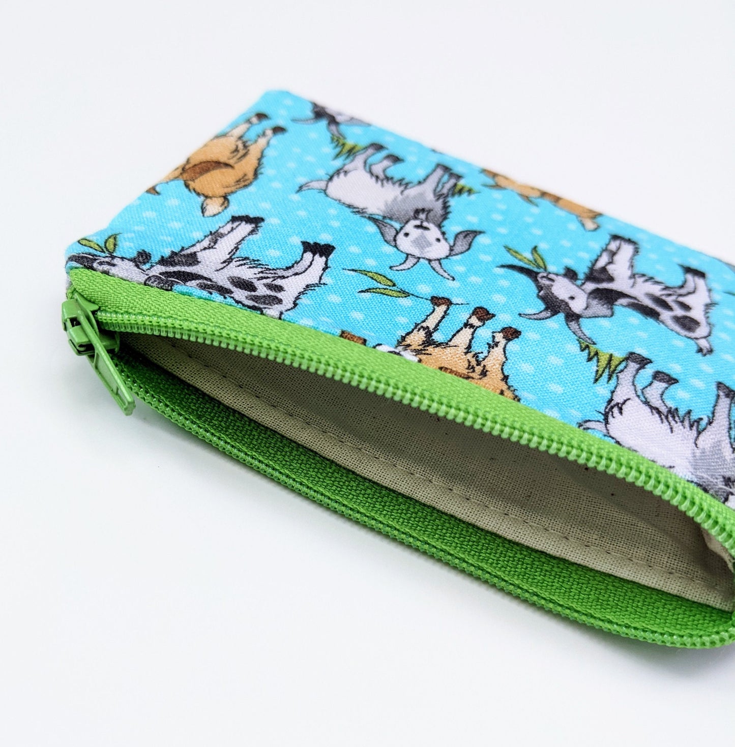 Tiny Card Pouch with Clip, Zipper Pouch to Hold Cards, Keychain Pouch, Change Purse