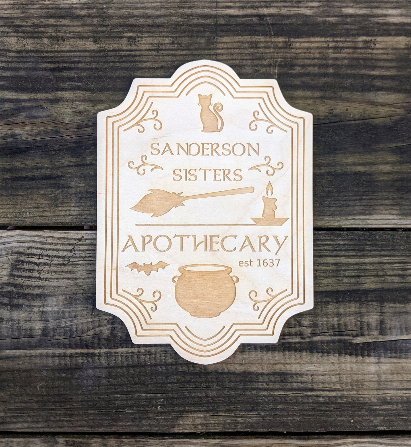 Halloween Sanderson Sisters Apothecary Sign Digital Download, SVG and other file types for Laser Cutting