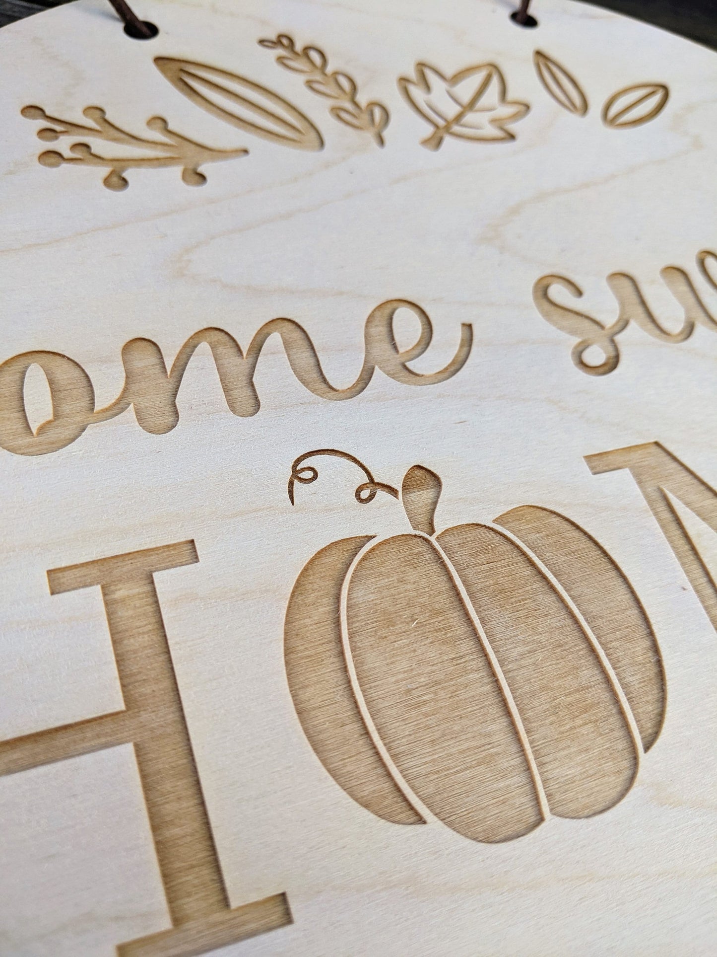 Fall Home Sweet Home Sign Digital Download, SVG and other file types for Laser Cutting