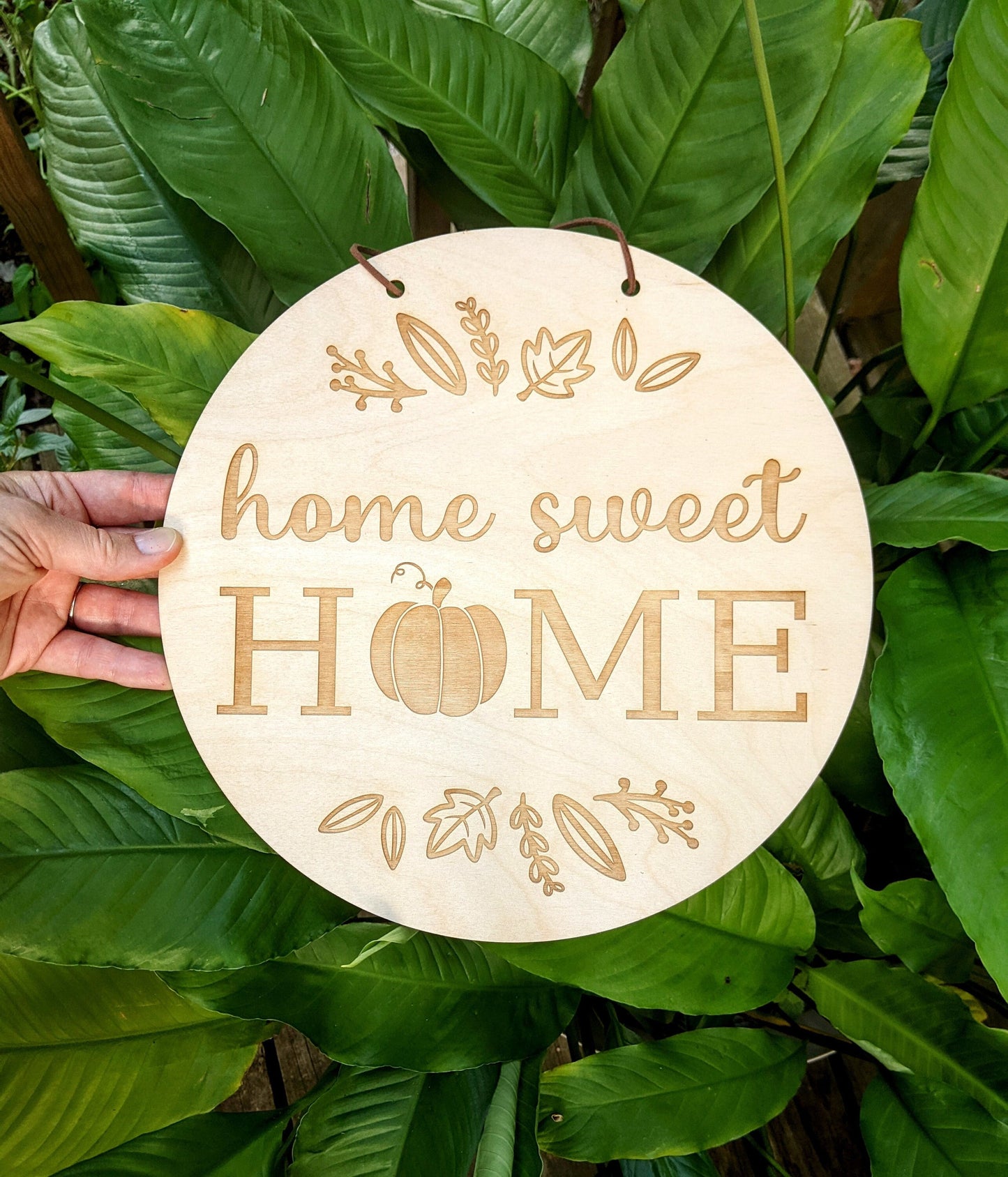 Fall Home Sweet Home Sign Digital Download, SVG and other file types for Laser Cutting