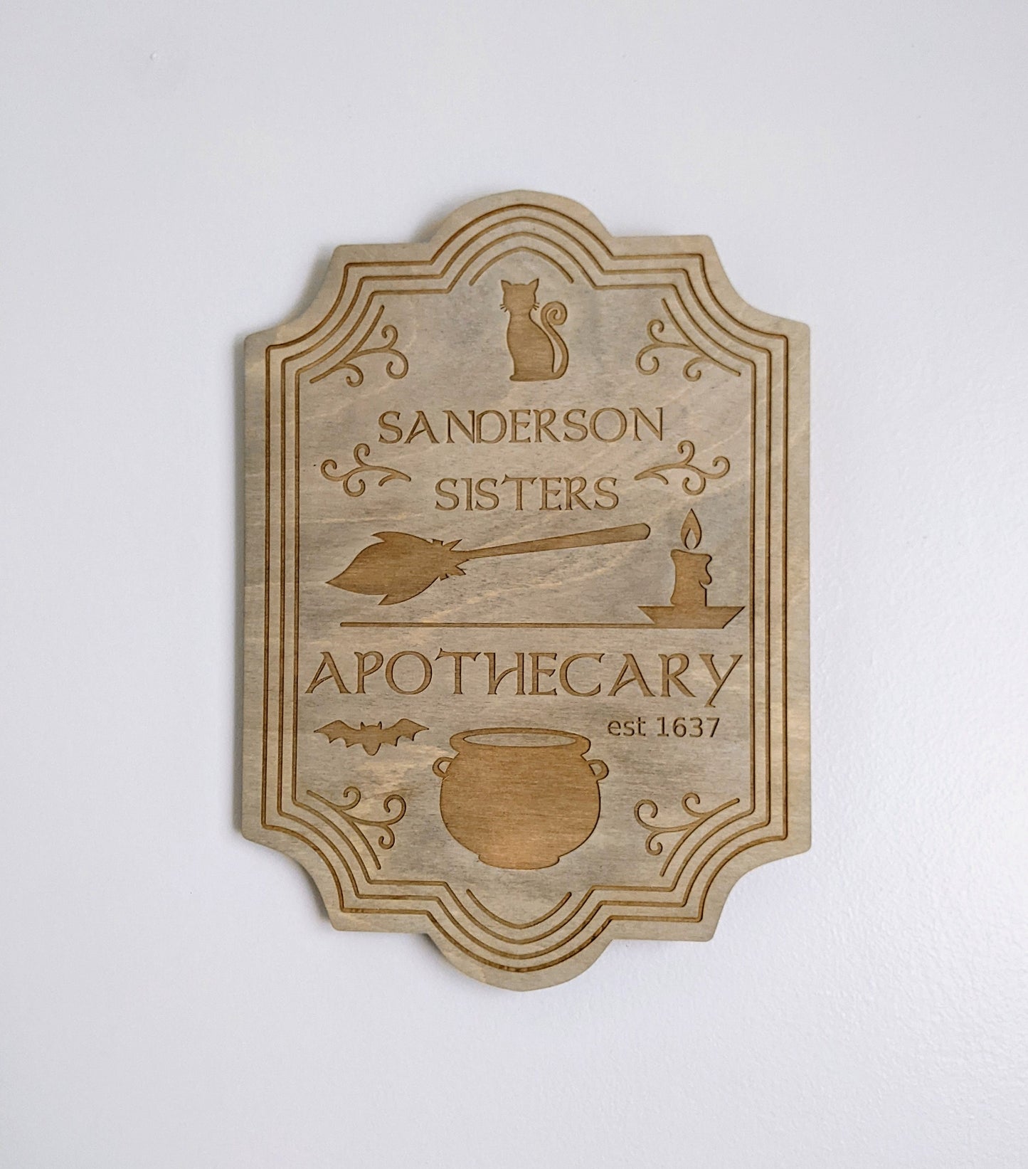 Halloween Sanderson Sisters Apothecary Sign Digital Download, SVG and other file types for Laser Cutting