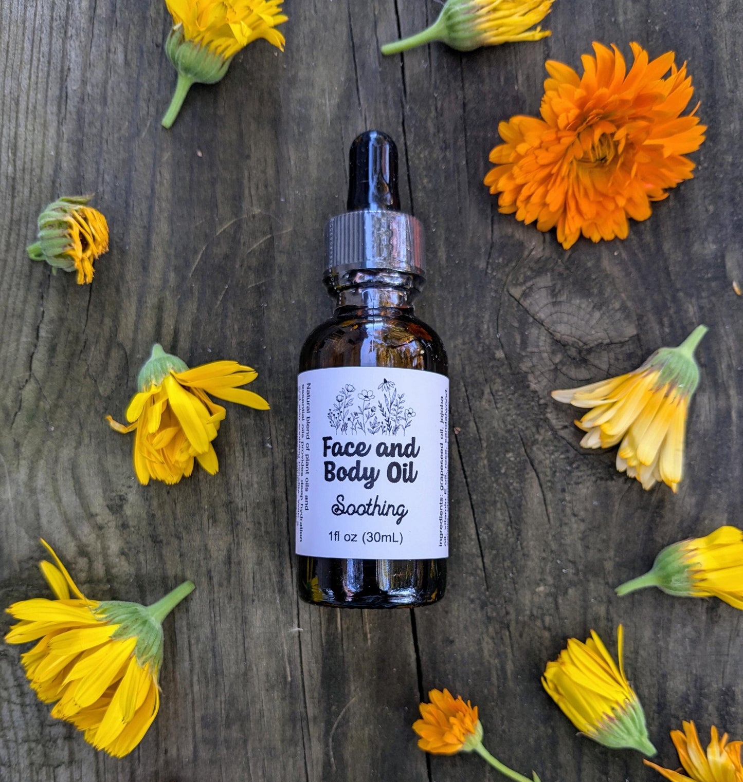 Face and Body Oil Soothing Blend | Moisturizing Aromatherapy Oil | 100% Natural Essential Oil Blends